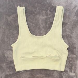 Urban Outfitters Light Green Ribbed Top